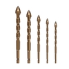 5 pièces ensemble de forets en carbure cémenté tige hexagonale pour verre doux carreaux de céramique miroir plastique brique bois