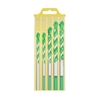 5 pièces ensemble de forets en métal trou de poinçonnage multifonctionnel forets à tige triangulaire pour carrelage/béton/brique/verre/plastique/bois