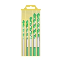 5 pièces ensemble de forets en métal trou de poinçonnage multifonctionnel forets à tige triangulaire pour carrelage/béton/brique/verre/plastique/bois