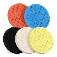 5 pièces Kit de tampons de polissage 5, 5 pouces éponge de polissage de voiture pour Automobiles Yachts élimination modérée des défauts d