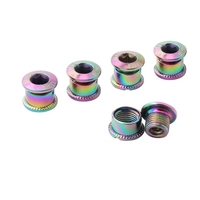5 pièces vélo plaque à ongles plaque dentaire vis vélo de route disque vis en acier pédalier vis galvanisé coloré dent disque vis