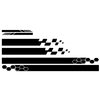 5 Pieces Vinyl Car Side Sticker Auto Body Racing Sports Decals Universal Car Truck DIY Decal Stripe Vinyl Stickers Decoration