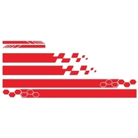 5 Pieces Vinyl Car Side Sticker Auto Body Racing Sports Decals Universal Car Truck DIY Decal Stripe Vinyl Stickers Decoration