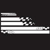 5 Pieces Vinyl Car Side Sticker Auto Body Racing Sports Decals Universal Car Truck DIY Decal Stripe Vinyl Stickers Decoration