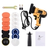 5-pouces électrique voiture polisseuse Kit 700W Auto voiture tampon 600-3700 tr / min Variable Machine de polissage avec poignée auxiliaire éponge laine Bonnet tampons outil rotatif pour meubles de sol en céramique Jade