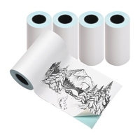 5 rouleaux 57x30mm papier thermique direct papier d