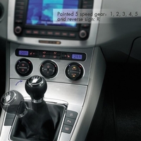 5 vitesses Gear Shift bouton Stick botte guêtre Frame pour VW Passat B6 noir