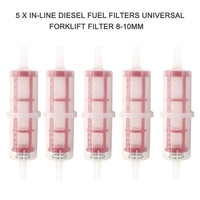 5 X Filtres à carburant diesel en ligne Filtre universel pour chariot élévateur 8-10mm