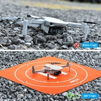 50 cm/20 pouces Universal Drone Landing Pad Pliable Double face étanche Helippad Remplacement pour DJI Mavic Mini/Mini2/Air 2S/Air 2/Mavic 2 Pro/FPV