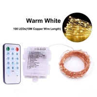50 LED Fairy Lights Lumières de ficelle scintillantes activées par son