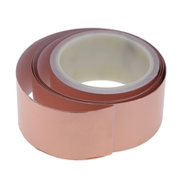 50 mm * 10 m un côté cuivre aluminium bande EMI blindage simple adhésif conducteur pour guitare
