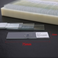 50 PCS / Ensemble Échantillon En Verre Biologique Préparé De Base Des Plantes Animales Insectes Tissus Science Spécimen De Couverture Couvre Portable Éducatif Microscope