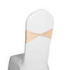 50 pcs chaise de mariage ceintures arcs élastique chaise spandex ceinture couvre-lits mariage banquet réception fournitures fournitures décorations - blanc
