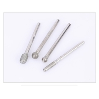 50 pièces/ensemble diamant foret fraise ensemble tête de meulage pour outil rotatif artisanat roches marbre porcelaine perceuse à main fabrication de bijoux gravure lapidaire avec boîte de rangement
