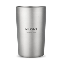 500 ml Lixada Double paroi titane bière tasse jus d