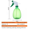 500 ml Vide Pulvérisateur Bouteille Réglable Buse Rechargeable Résistant Aux Produits Chimiques En Plastique Pulvérisation Bouteille Anti-Fuite Arrosage Nettoyage Jardin Pulvérisateur Vert