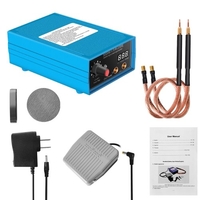 5000W Portable maison Machine de soudage batterie Nickel feuille taches outil de soudage numérique Tube affichage 10 engrenages sortie puissance ajuster c pour 0.1 ~ 0.15mm Nickel feuille avec pédale
