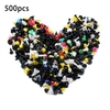 500pcs mixte plastique auto voiture attache clip pare-chocs garde-boue garniture rivet panneau de porte