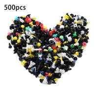 500pcs mixte plastique auto voiture attache clip pare-chocs garde-boue garniture rivet panneau de porte