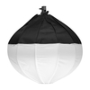 50cm/ 19.7in Lantern Softbox Spherical Pliable Soft Box Quick-Install avec E27 Socket Sac de Transport pour Live Streaming Studio Photographie Accessoire d