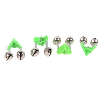 50pcs 4, 5 cm plein air Twin cloches sonner Clamp de la canne à pêche détecteur Lure