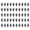 50pcs 6mm garde-boue Rivet Clips trou ATV carénage garde-boue Clip Auto attache Clips remplacement pour Suzuki