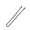 50pcs mince U forme cheveux épingle à cheveux noirs Clips en métal