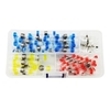 50pcs thermorétractable à souder anneau bornes de câblage borne de connexion type thermorétractable kit de borne de connexion étanche tube thermorétractable isolant bornes thermorétractables