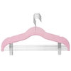 5/10 pièces Cintres avec Clips Mobiles Velours Ultra Mince No Slip Rack Jupe Pantalon Cintres pour Voyage à Domicile