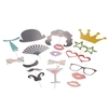 52pcs bricolage colorés Props photo avec un bâton pour la fête de Noël anniversaire de mariage Mustache Chapeau Lunettes Lèvres Décorations Creative