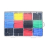 530PCS Tubes EVA thermorétractables ignifuges pratiques Tubes de protection de fil Tubes thermorétractables isolés Ensemble de tubes de couleur avec boîte
