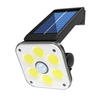 54 COB LED Lampe solaire Lampe murale rotative à induction humaine Lampe de rue