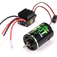 540 moteur brossé moteur sur chenilles RC 45T et 60A ESC voiture RC ESC contrôleur de vitesse électrique brossé 5V/2A BEC pour voiture 1/10 RC