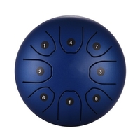 5, 5 pouces mini instrument de percussion clé à tambour en acier 8 langues C