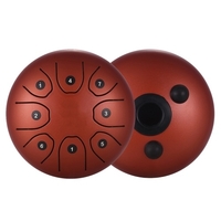 5, 5 pouces mini instrument de percussion clé à tambour en acier 8 langues C