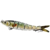 5.5in / 0.92oz Bionic Multi Articulé Leurre Dur S Natation Action Leurre De Pêche 8 Segment Coulant Leurre De Pêche VIB Appât Crankbait 3D Yeux Réalistes Artificiels Leurres De Pêche Crochet avec Crochets Aigus Tackle