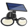56 LEDs solaire double tête lampe murale détection de mouvement ménage jardin extérieur IP65 étanche lumière