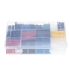 580 PCS Assortiment 2: 1 Polyoléfine Thermorétractable Tube de Tube Halogène-Libre 6 Couleurs 11 Tailles Gainant Wrap Câble Câble Kit φ1.0-φ10mm