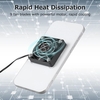 5cm téléphone Portable Dissipation thermique ventilateur Smartphone tablette radiateur Mini Portable conception refroidissement rapide avec 4 ventouses