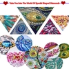 5D diamant peinture guirlande de noël bricolage guirlande ronde décoration ornements ensemble pour fenêtre mur porte décor adultes enfants