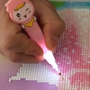 5D DIY Diamant Peinture Outil Brillant Foret Stylo Hibou Motif Clair Point Foret Stylo Diamant Broderie