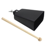 5inch fer Cow-bell Instrument de Percussion avec Clapper pour Drum Set Kit accessoire