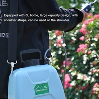 5L Rechargeable épaule arroseur poche électrique pulvérisateur Agriculture outils arrosoir atomisation arrosage bouteille eau pulvérisateur jardin plantes pulvérisateur