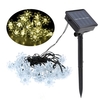 5M 20LEDs énergie solaire chaud blanc fleur chaîne fée lumière lampe extérieure 2 effets d