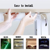 5m 5050 RVB WIFI LED bande de lumière douce bande ruban lampe télécommande sans fil contrôleur bandes kit