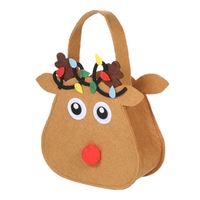 5pcs / set Christmas Candy Bags Gift Wrap Pocekts Sacs X