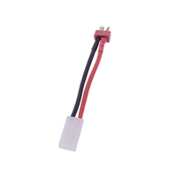 5Pcs câble de connection Deans adaptateur de charge T Fiche mâle à femelle tête de Tamiya mâle pour Batterie Lipo de RC voitures(Ligne de Charge de Batterie Lipo)