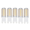 5PCS G9 LED Ampoule Lumière Chaude / Blanche (3000K / 6000K) Incubateur Led 3W 300 Lumen 33 Perles Ampoule LED