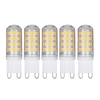 5PCS G9 LED Ampoule Lumière Chaude / Blanche (3000K / 6000K) Incubateur Led 3W 400 Lumen 52 Perles Ampoule LED
