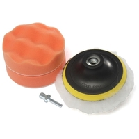 5PCS grand diamètre 4 pouces éponge disque meubles automobiles polissage costume de cire